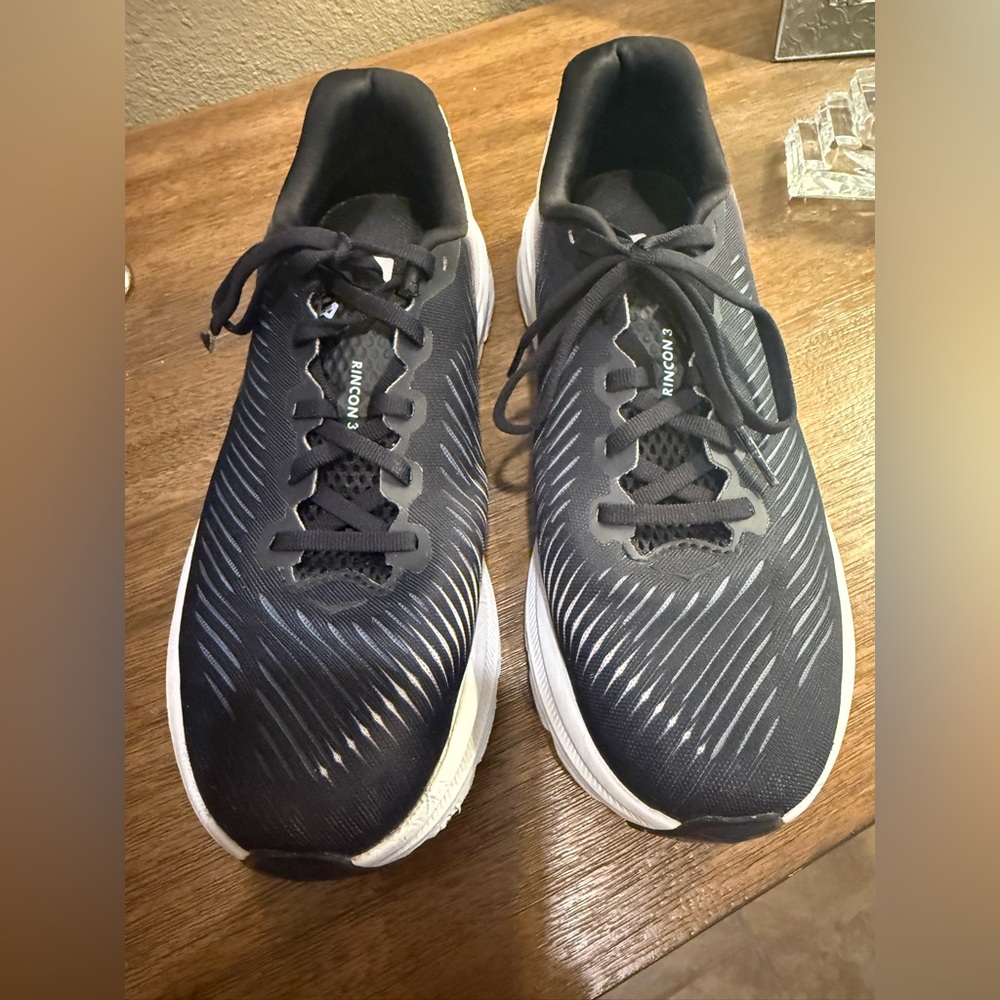 Hoka Black and White Athletic “Rincon 3” Sneakers